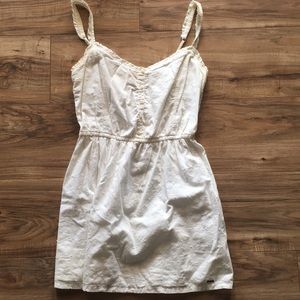 Hollister Eyelet Pattern White Sun Dress